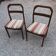 Pair of Scandinavian teak chairs from the 1960s.