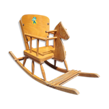 Horse rocking vintage wooden "ficher"