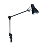 Lamp 2 telescopic arms on vices - matte black