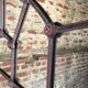Mirror arched in wrought iron 180x137cm