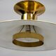 Grande lampe à suspension Boras en laiton de Borens, Suède, 1960