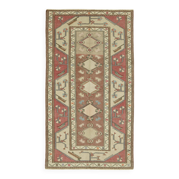 Turkish Vintage Anatolian Rug 127 cm x 225 cm
