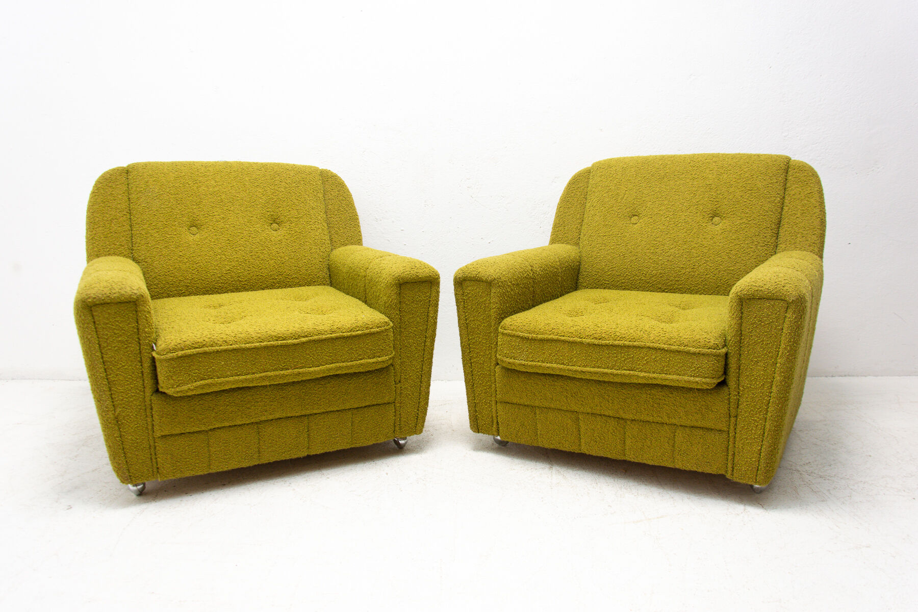 Eastern bloc vintage living room set, Czechoslovakia, 1970