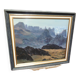 seaside painting with cliffs by Nicole Rigade (REF T1)