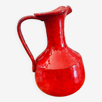 Large red pitcher
