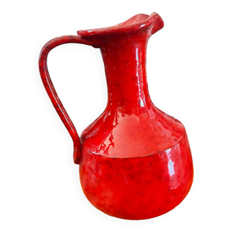 Large red pitcher