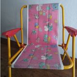 Fauteuil de camping pliable pour enfant vintage