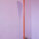 Lampadaire orange sablier postmoderne 1980