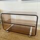 Coffee table in smoked plexiglass by Michel Dumas for Roche Bobois