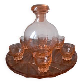 Pink alcohol service, 1960s