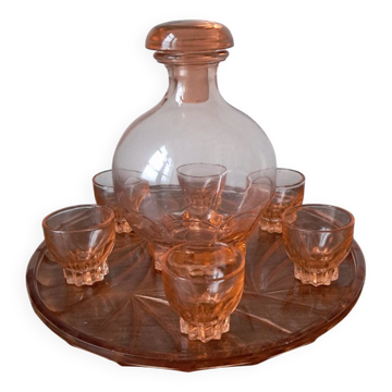 Pink alcohol service, 1960s