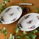 Paire de beurriers anciens en faïence de Villeroy & Boch