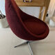 Fauteuil œuf vintage prune