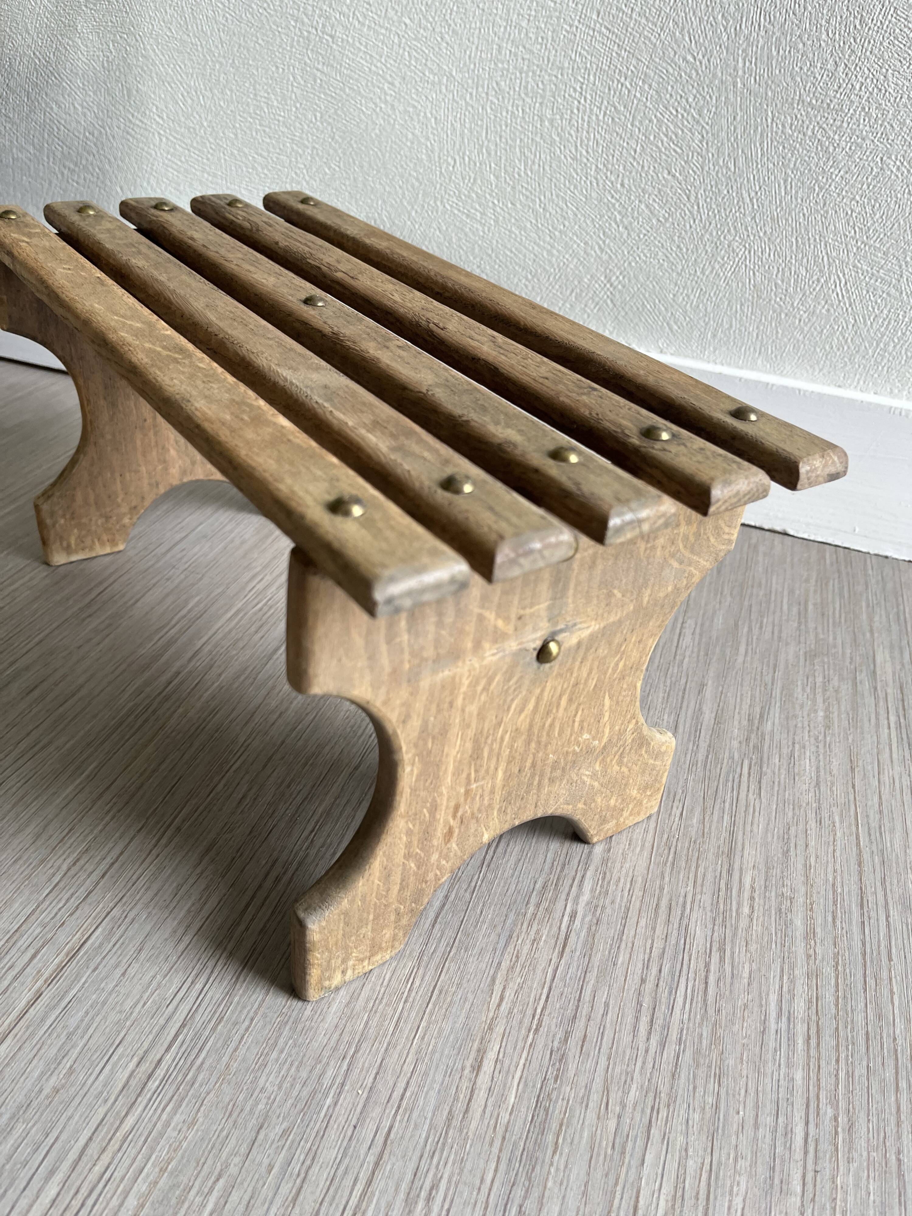 Small wooden bench