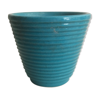 60s varnished terracotta pot
