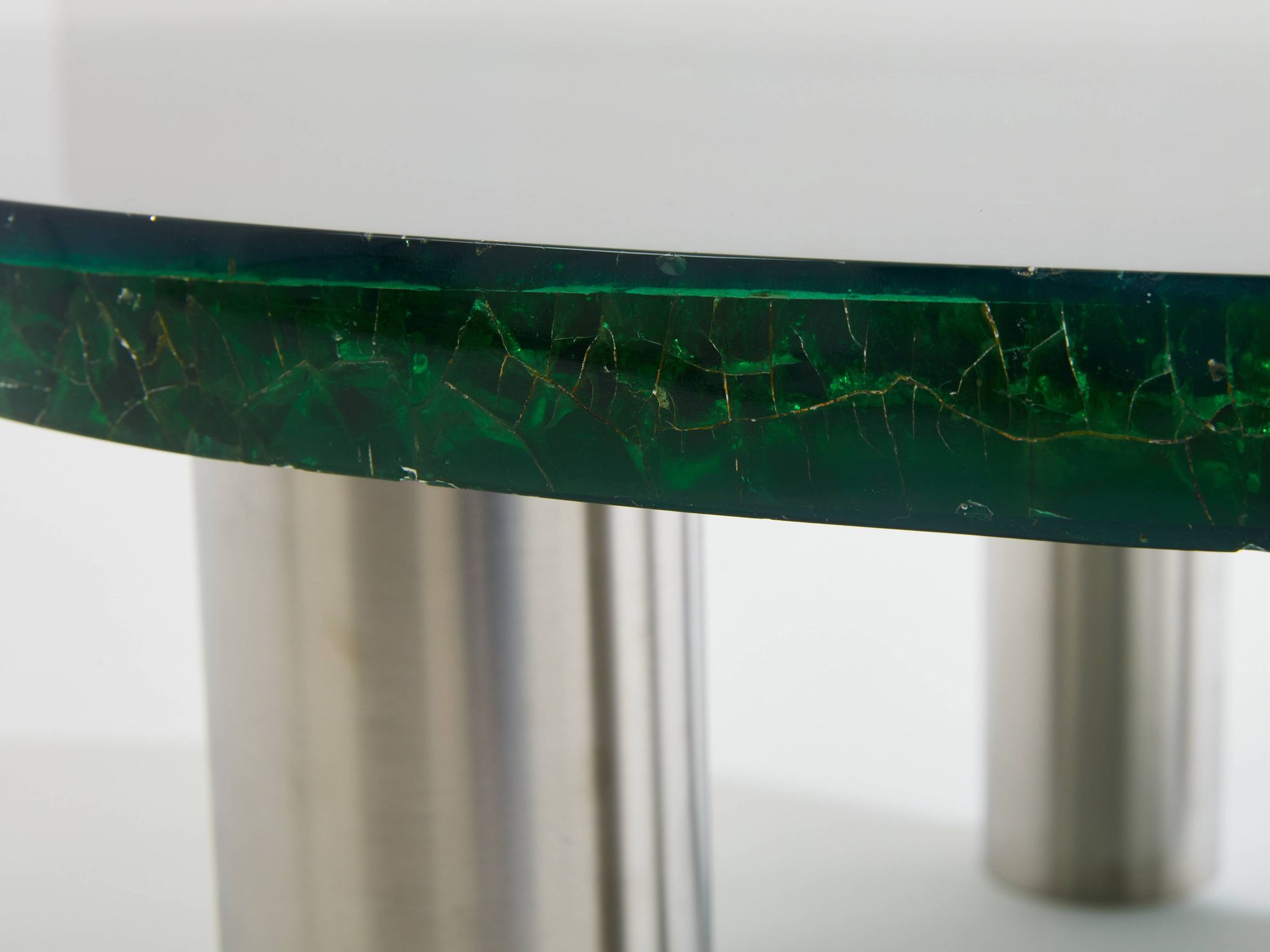 Marie-Claude De Fouquières coffee table fractal resin 1970