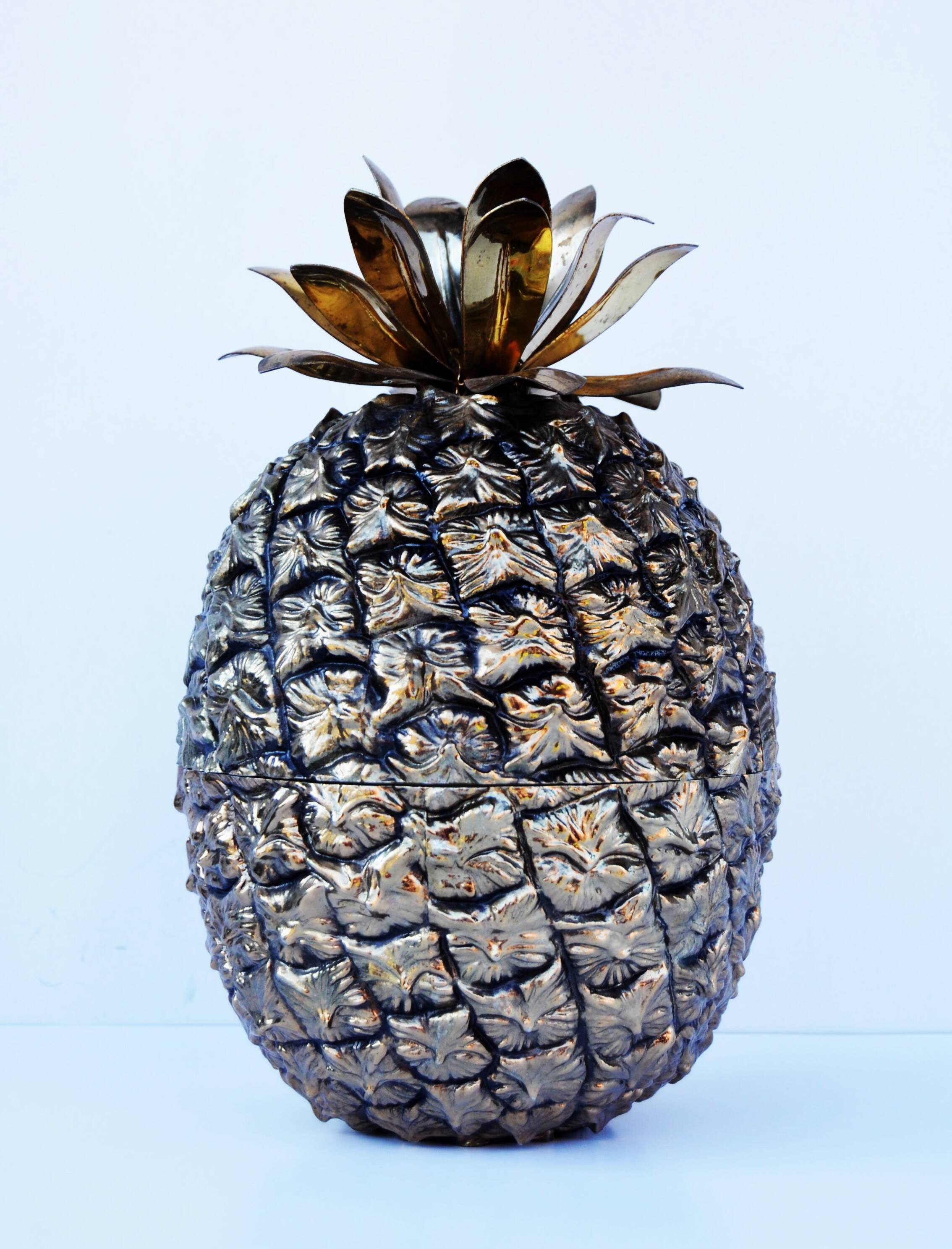 Mid Century Frigotherm Pineapple Shaped Ice Bucket by Hans Turnwald