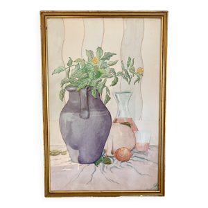 nature morte sous verre