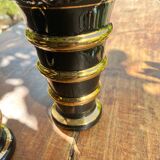 Pair of hyalite glass vases