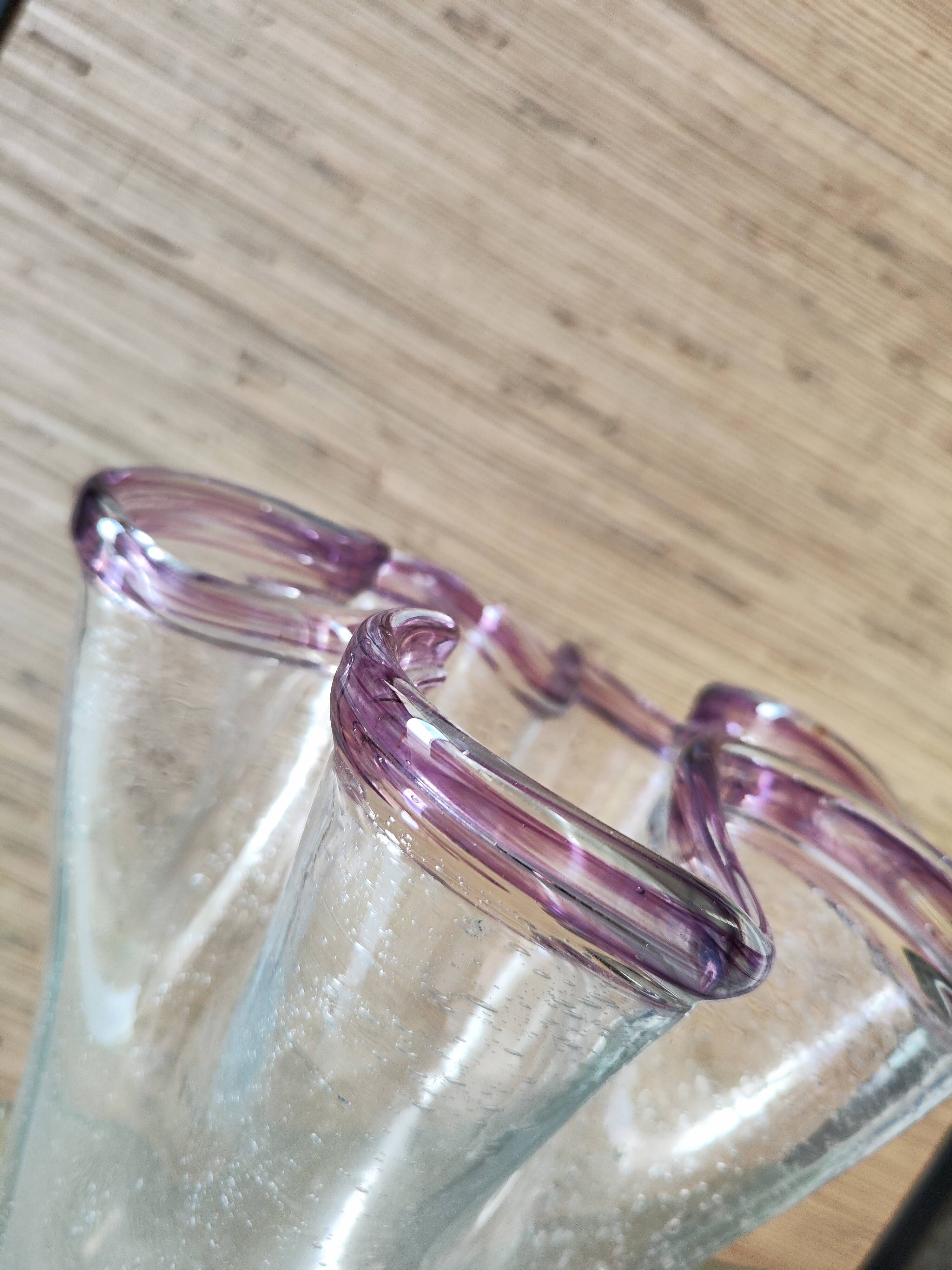 Large Michel Steiner handkerchief vase