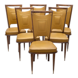 Set de 6 chaises art déco 1940