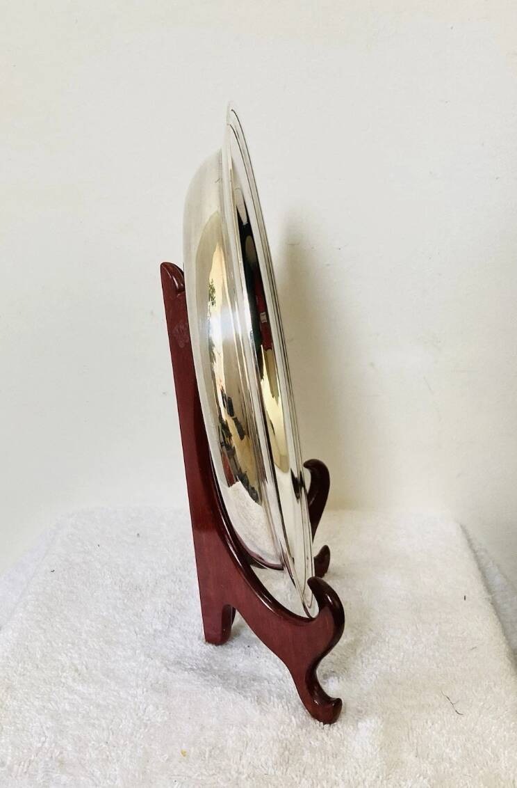 Christofle dish in hallmarked silver-plated metal, mid-20th century