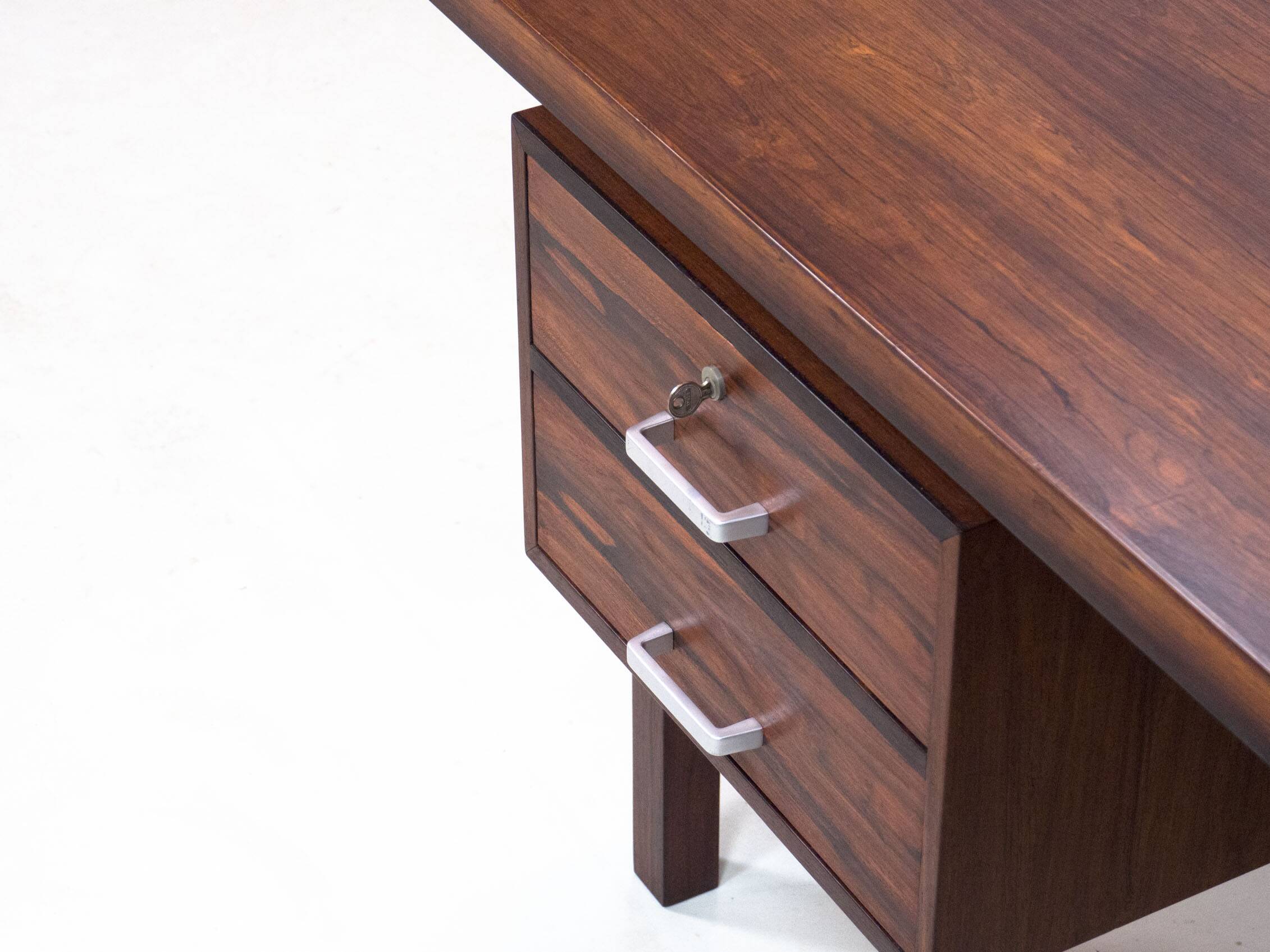 Bureau vintage XXL en palissandre