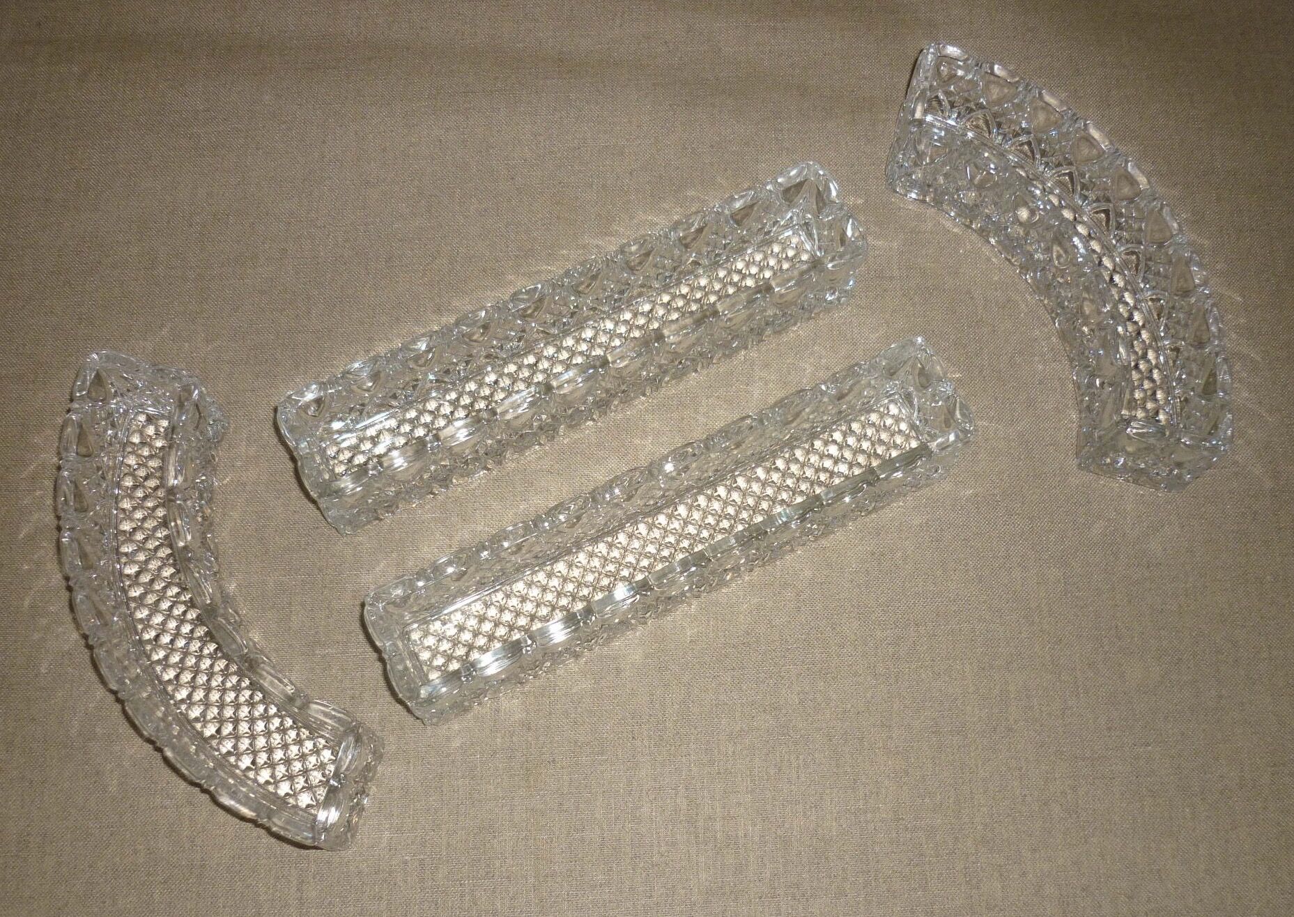 Antique crystal runner or centerpiece