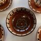 Coffee service composed of 17 pieces, 8 cups, 8 saucers and a sugar bowl, artisanal