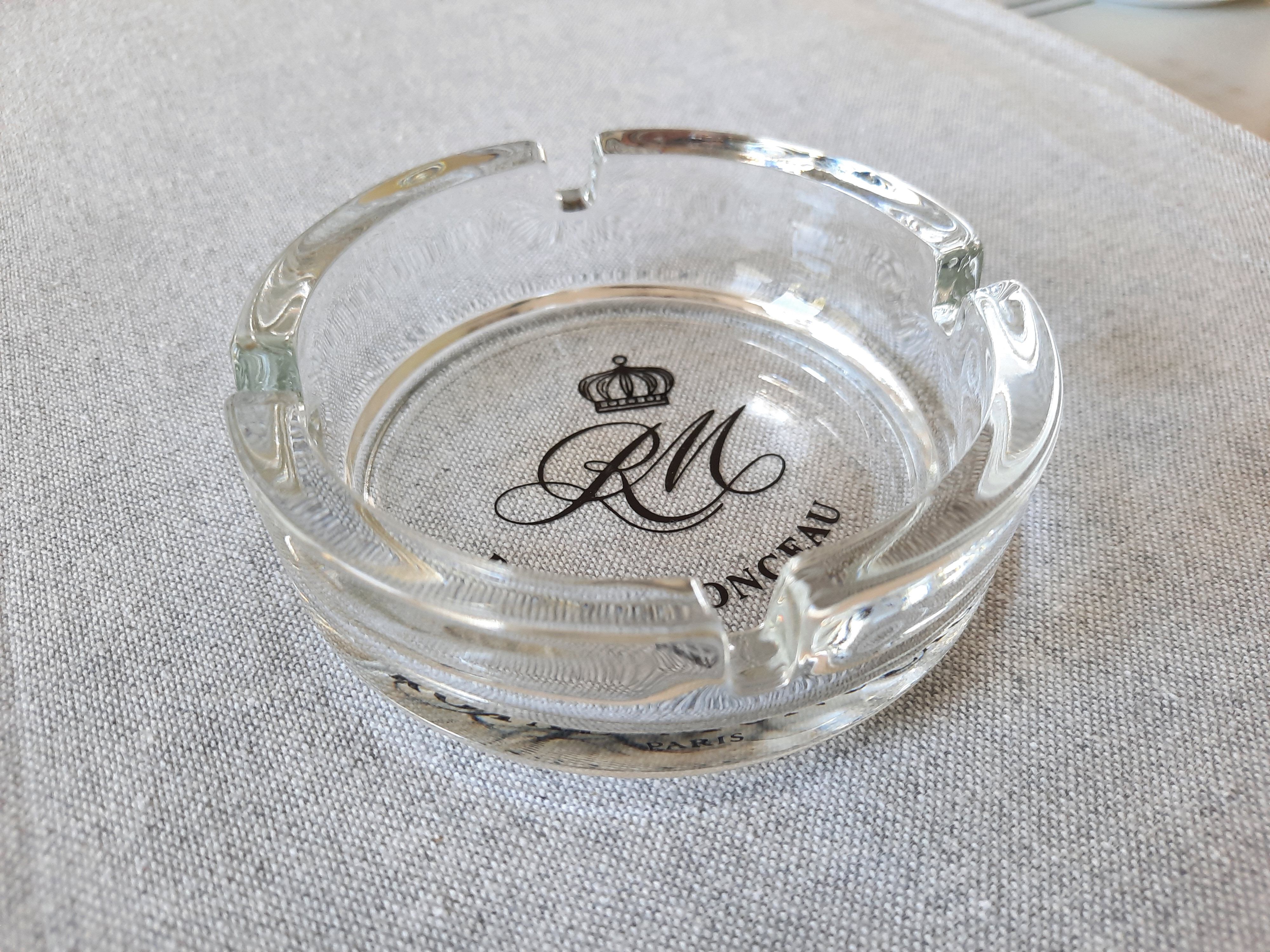 Royal Monceau Paris vintage glass ashtray