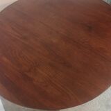 Scandinavian extendable round dining table in teak