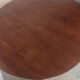 Scandinavian extendable round dining table in teak