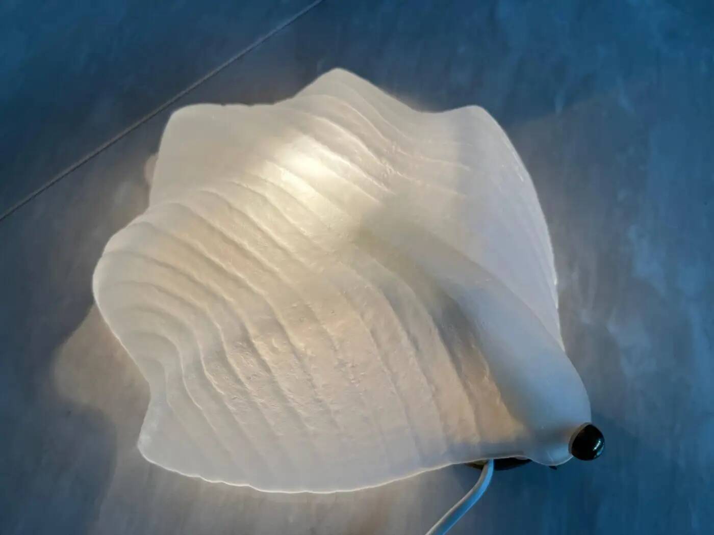 Midcentury glass wall lamps by Zelezny Brod, around 1980s