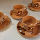 Sarreguemines 70's cups