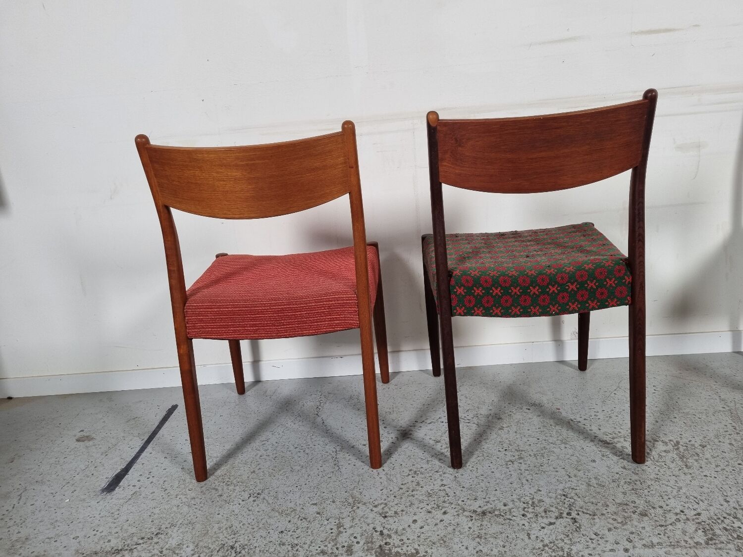 6 Scandinavian teak chairs, 60s