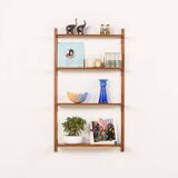 Étagères danoises en teck du milieu du siècle, lot de 4, années 1960