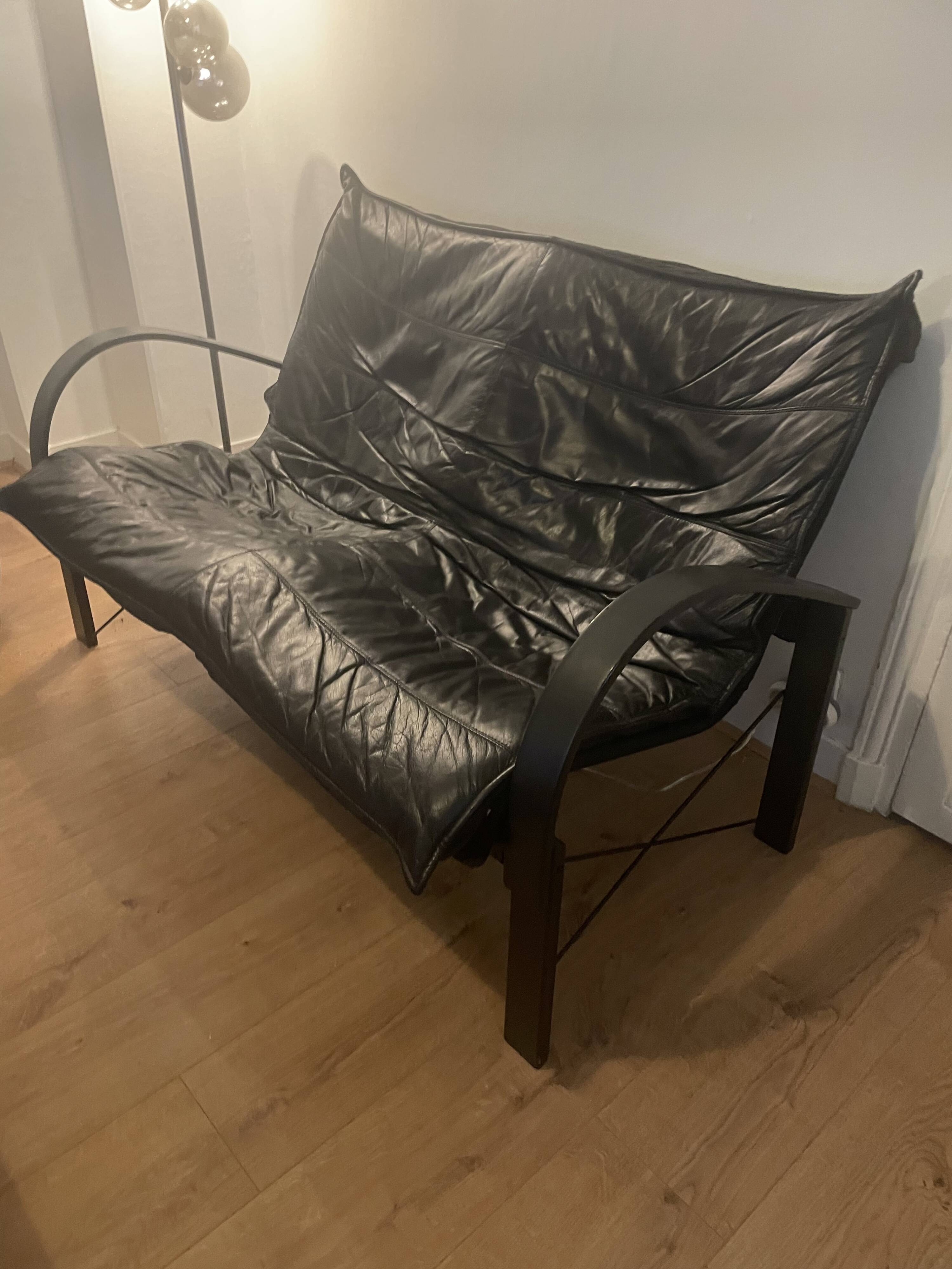 Vintage sofa bench by Tord Björklund 1980s