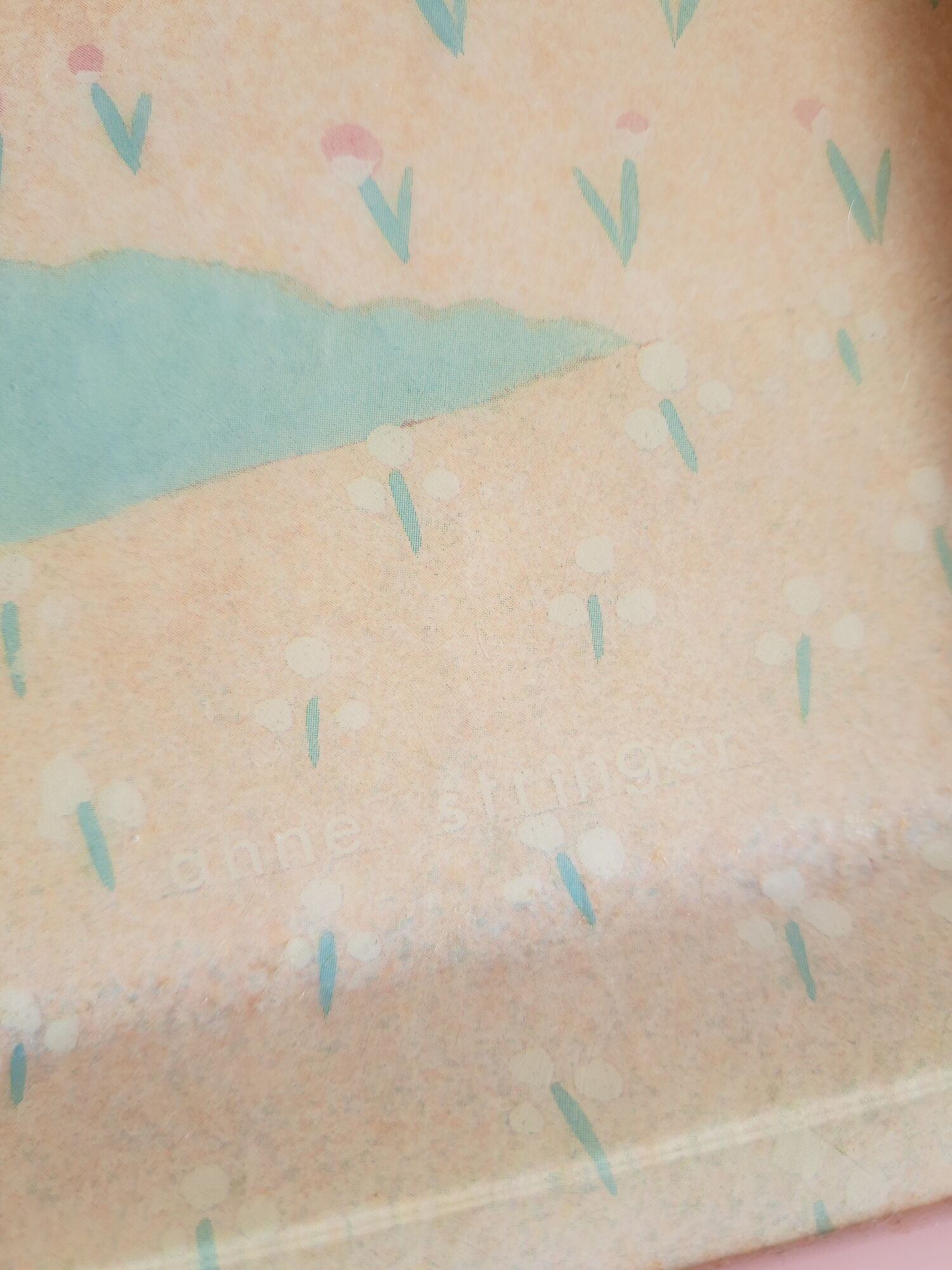 Anne stringer Alpac pink France vintage fiberglass tray