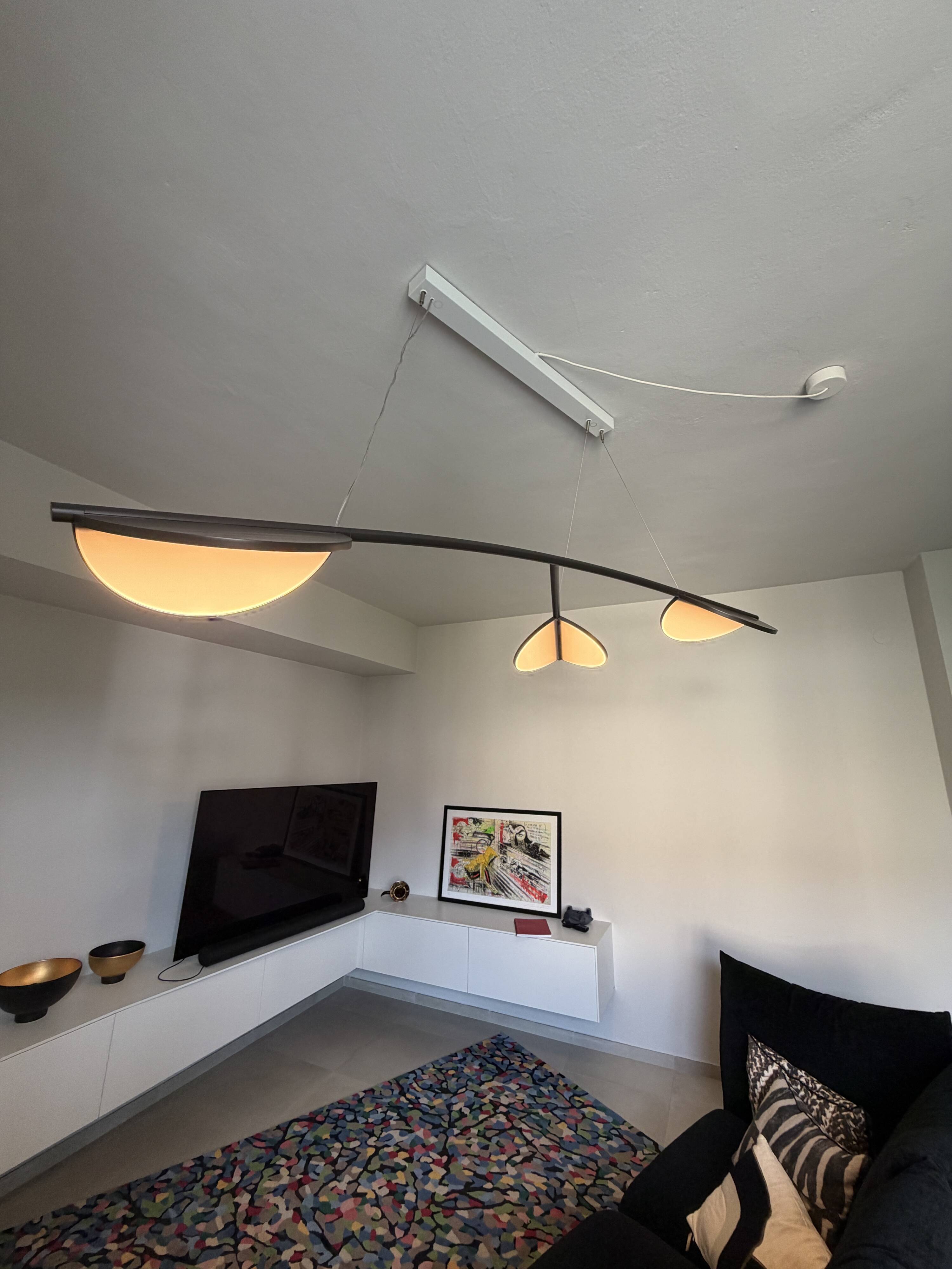 Flos Almendra Organic S3 Y Long anthracite