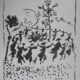Pablo Picasso : Vive la Paix, Lithographie signée