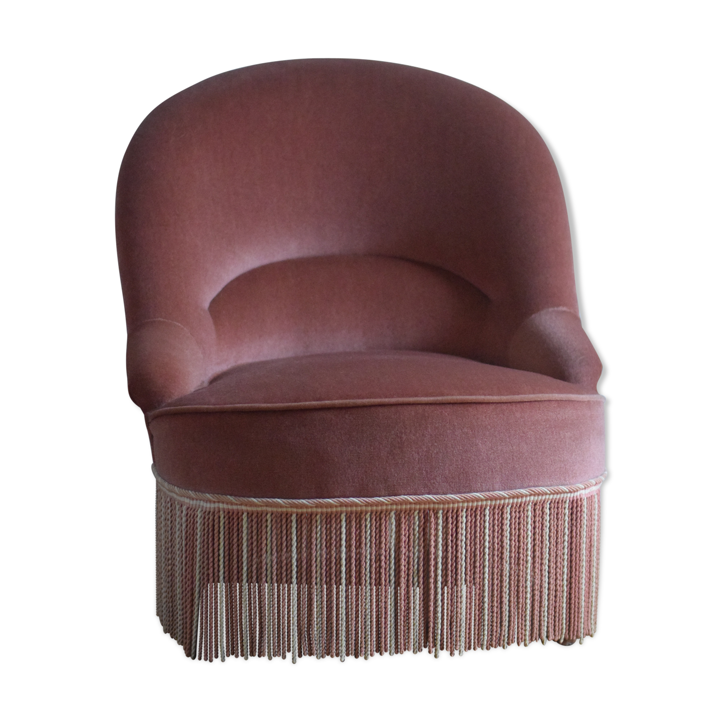 Fauteuil crapaud velours