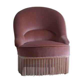 Velvet toad chair