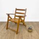 Foldable wooden armchair for child 60s