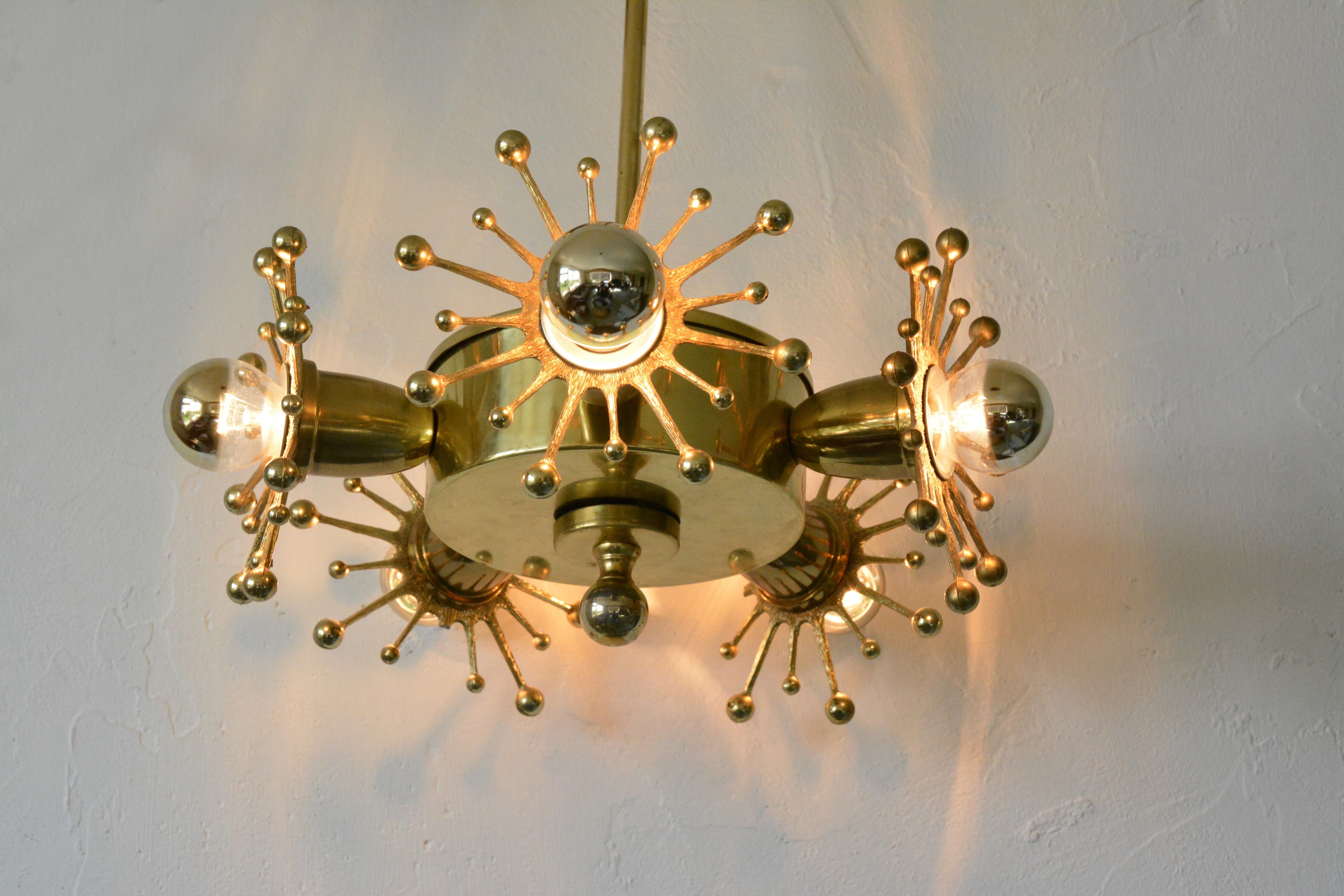 Space Age hanging lamp, 60s Sweden