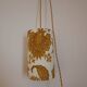 Suspension, nomadic fabric lampshade in vintage yellow floral.