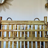 Wall mail holder bamboo mail storage 50s