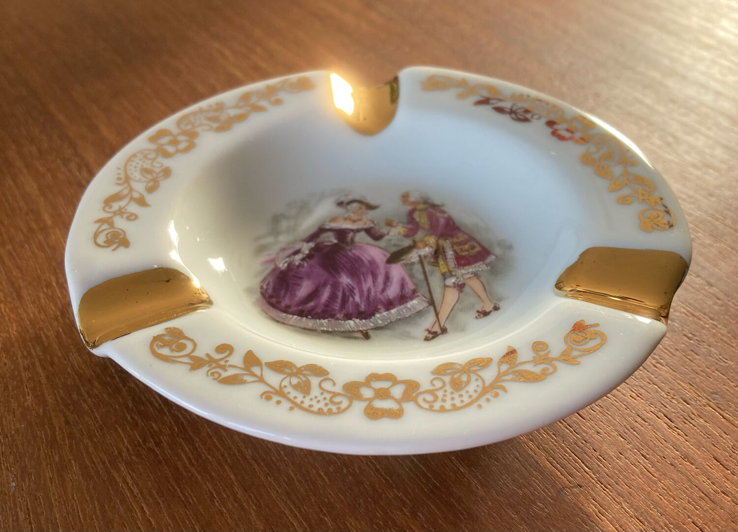Limoges porcelain ashtray