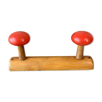Vintage wooden hook "mushroom"