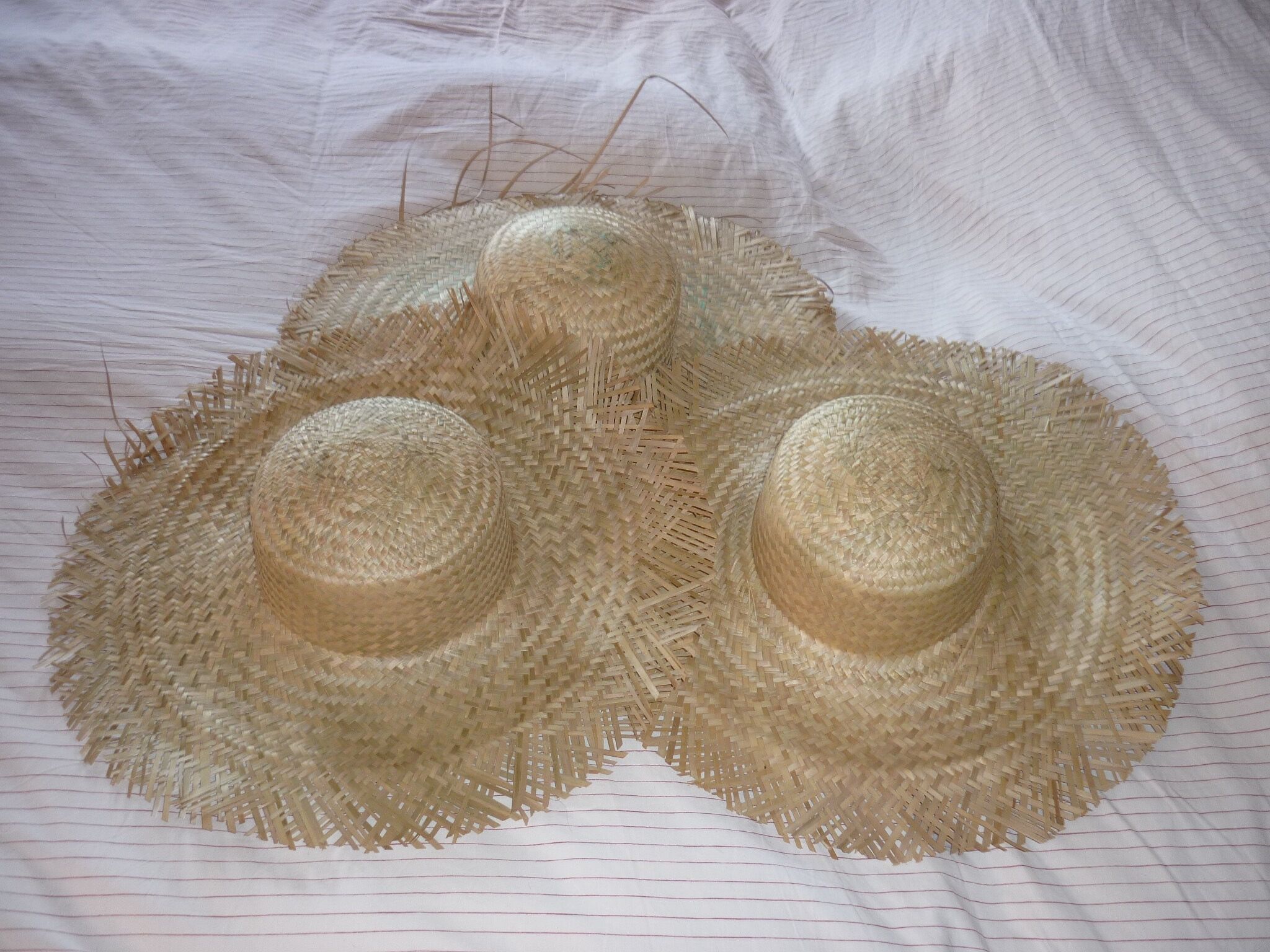 Braided straw capeline hat