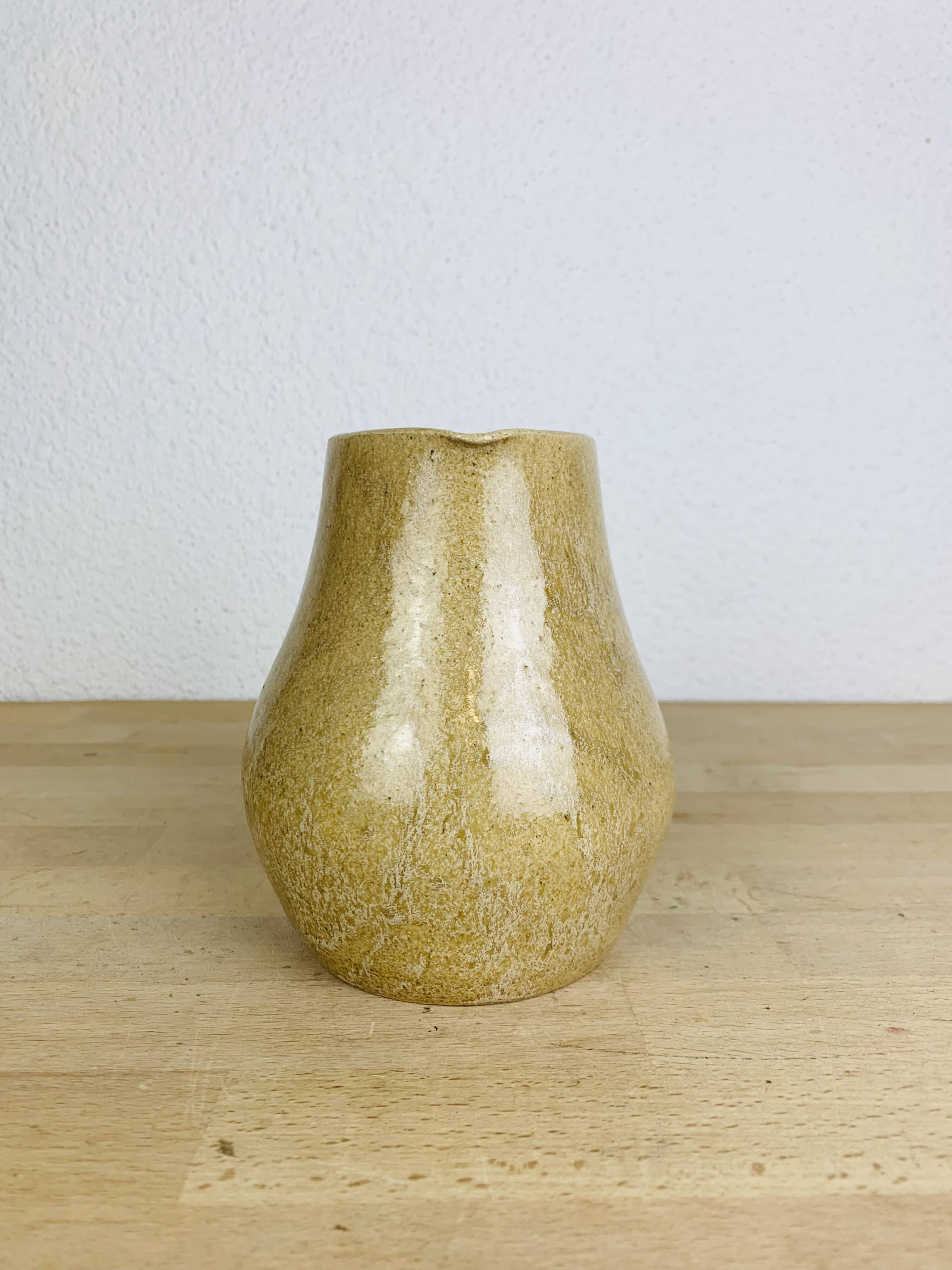 Vintage stoneware pitcher from the 60s